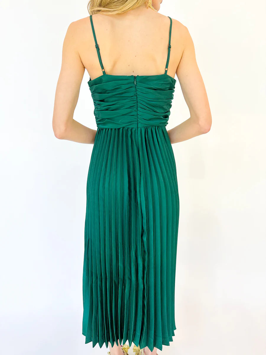 Caroline Dress - Emerald
