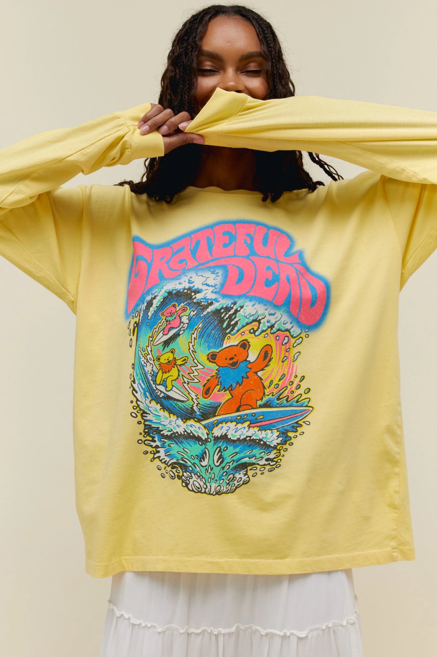 Daydreamer Grateful Dead Surfing Bears Long Sleeve Merch Shirt