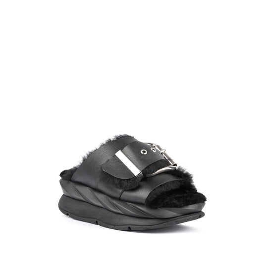 4CCCCEES Mellow Laze Sandals - Black