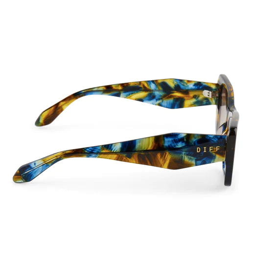 DIFF Eyewear - Aura - Polarized Glacial Tort Brown Gradient