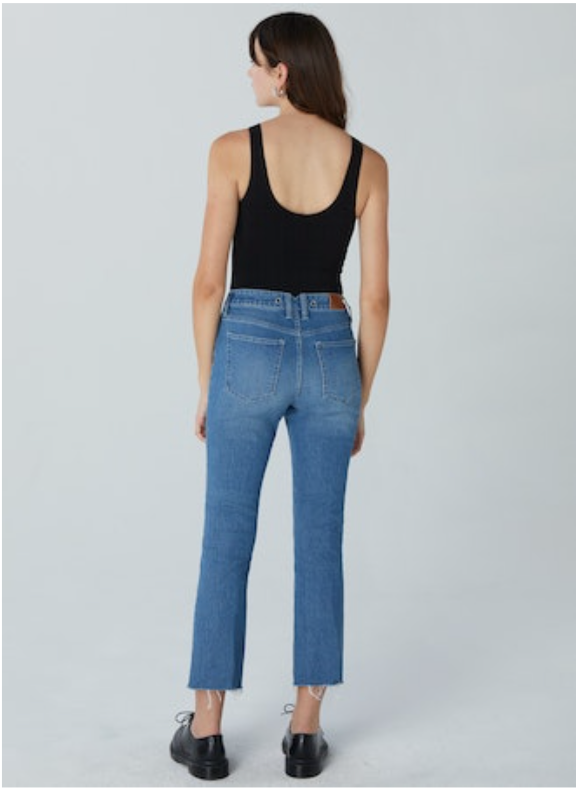 Unpublished MARLOW High-Rise Cropped Demi Flare Jean in Everlong