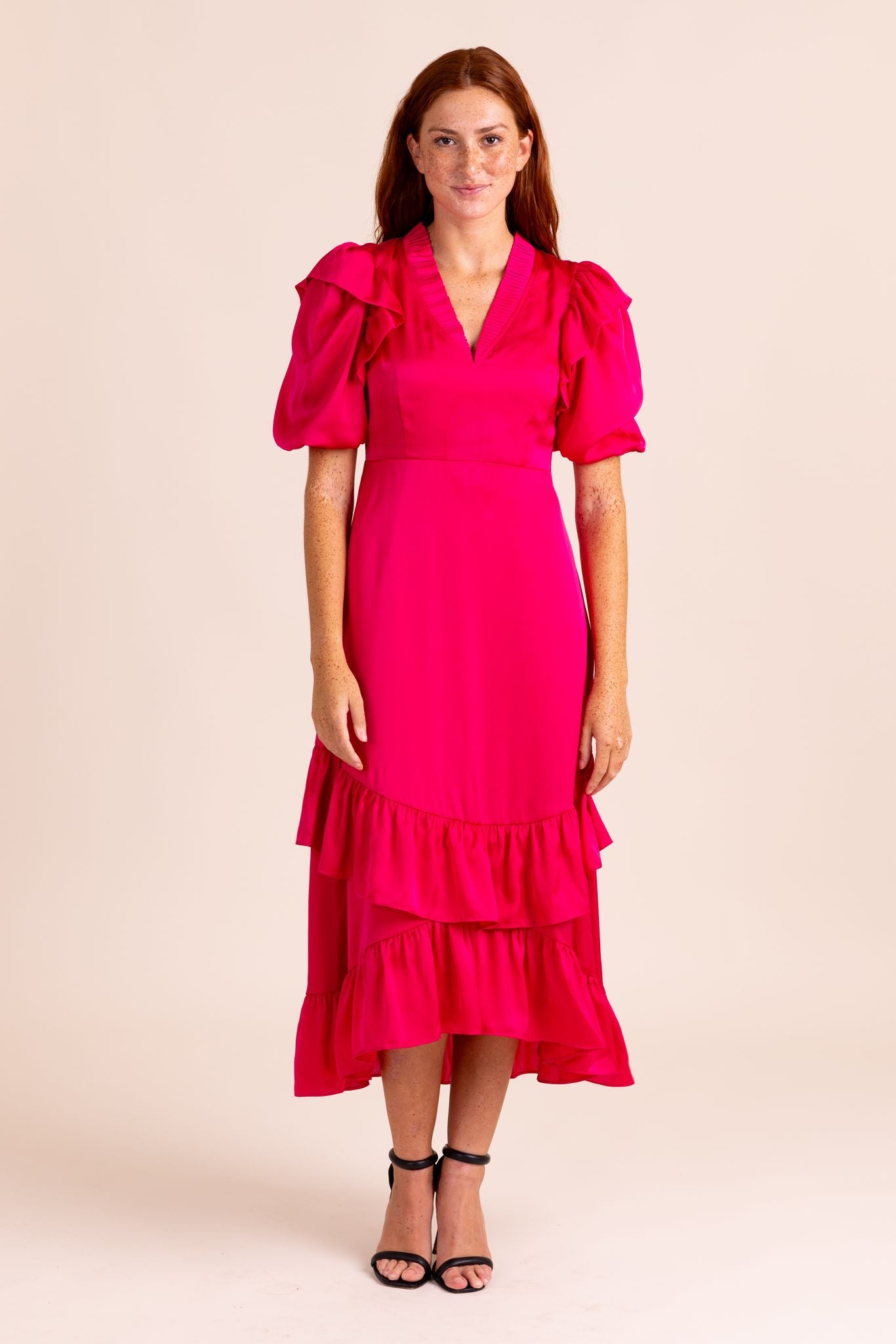 Bianca Dress - Neon Pink