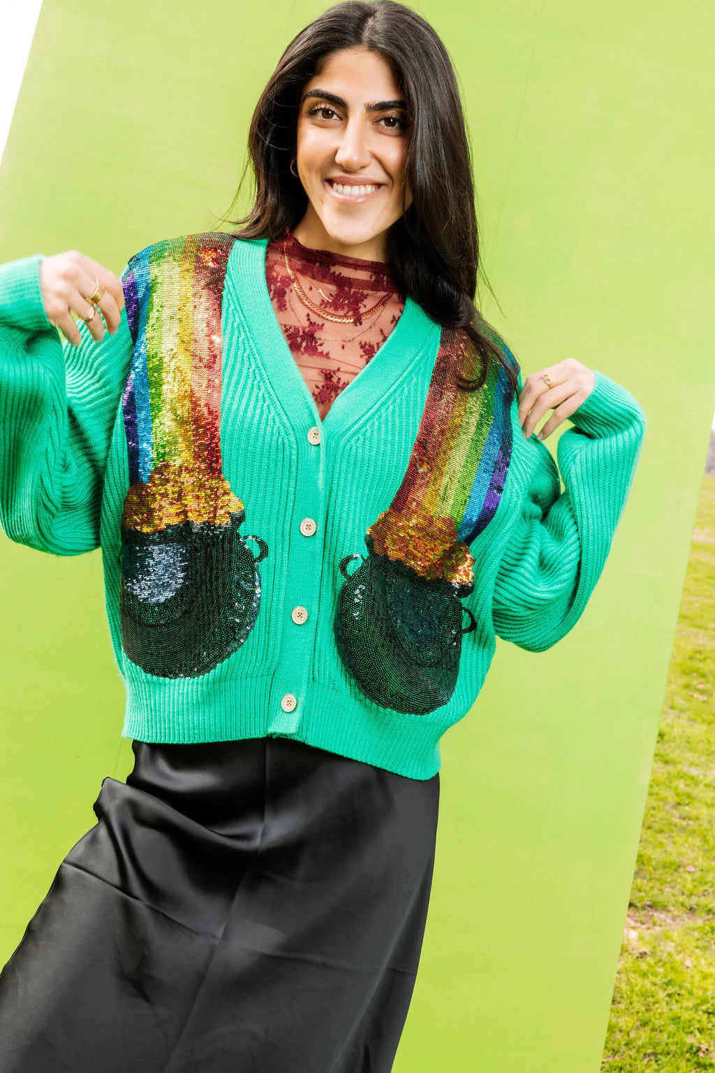 Queen of Sparkles Pot of Gold Cardigan