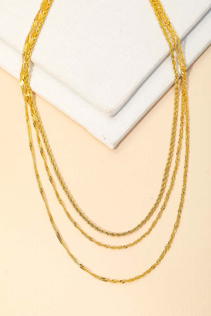 Dainty Rope Chain Layered Necklace