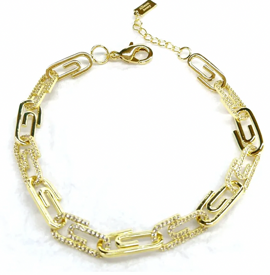 Allison Avery Paperclip Chain Bracelet